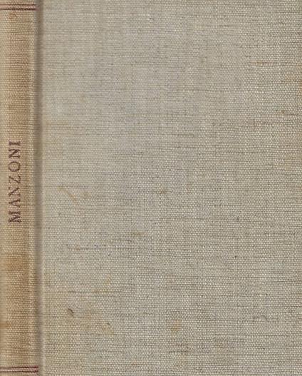 Poesie - Alessandro Manzoni - copertina