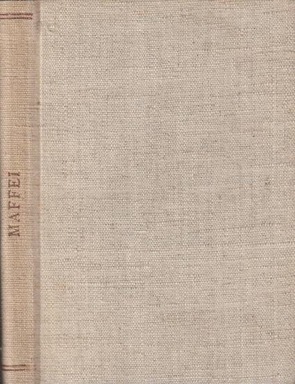 Opere - Scipione Maffei - copertina