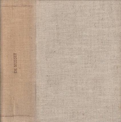 Le theatre - Alfred de Musset - copertina