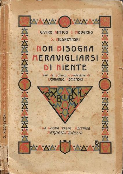 Non bisogna meravigliarsi di niente - copertina