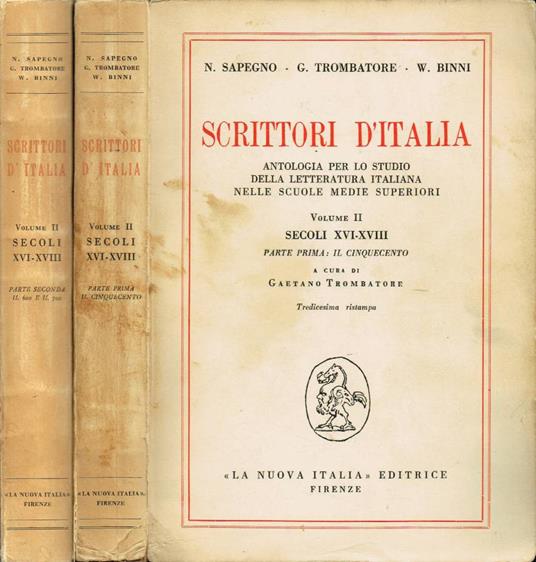 Scrittori d'Italia - copertina