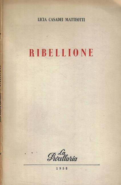 Ribellione (Autografo) - copertina