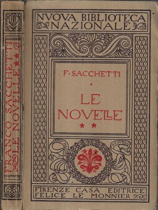 Le novelle Vol. II - Franco Sacchetti - copertina