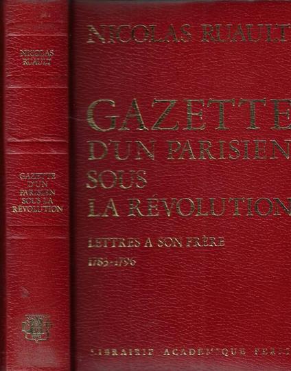 Gazette d' un parisien sous la revolution - copertina