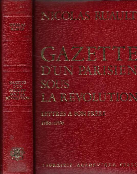 Gazette d' un parisien sous la revolution - copertina