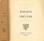 Poésies. Théatre