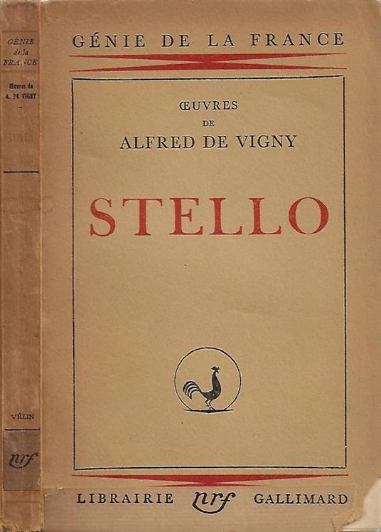 Stello - Alfred de Vigny - copertina