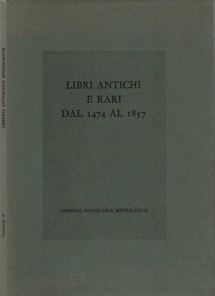 Libri antichi e rari - copertina