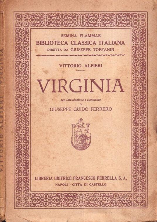 Virginia - Vittorio Alfieri - copertina