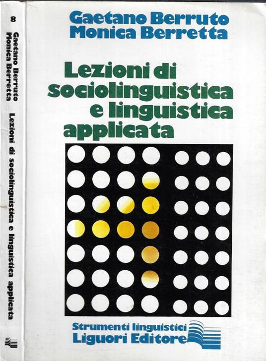 Lezioni di sociolinguistica e linguistica applicata - copertina