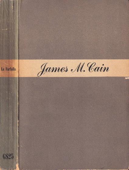 La farfalla - James M. Cain - copertina