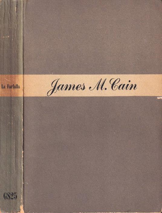 La farfalla - James M. Cain - copertina