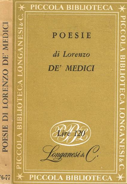 Poesie - Lorenzo de' Medici - copertina