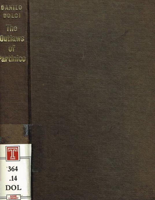 The outlaws of Partinico - Danilo Dolci - copertina