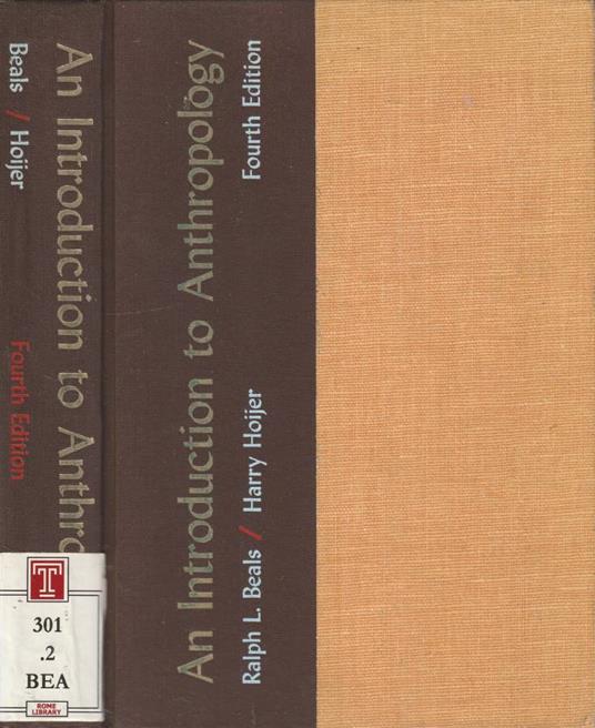 An introduction to anthropology - copertina
