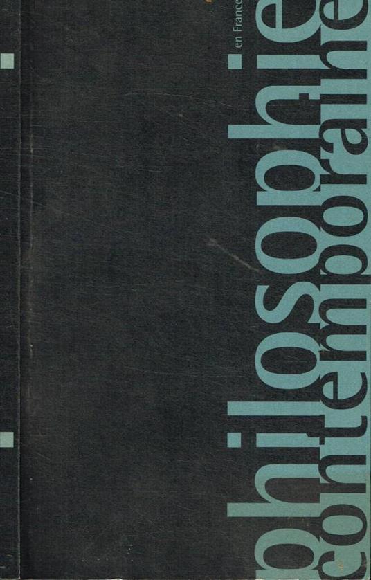 Philosophie contemporaine en France - copertina