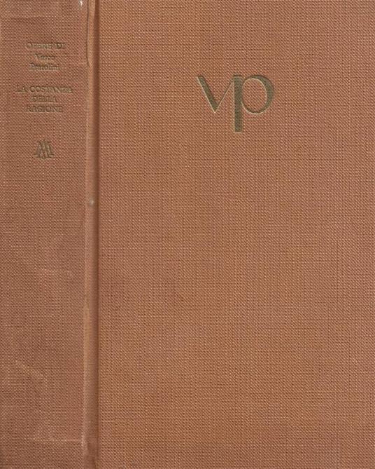 La costanza della ragione - Vasco Pratolini - copertina