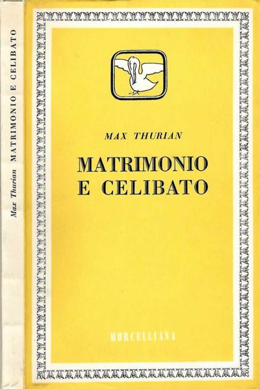 Matrimonio e celibato - Max Thurian - copertina