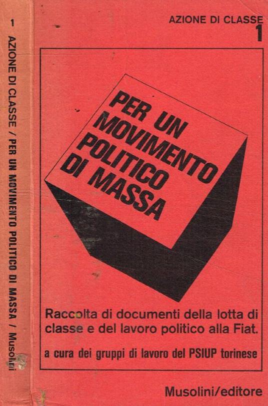 Per un movimento politico di massa - copertina