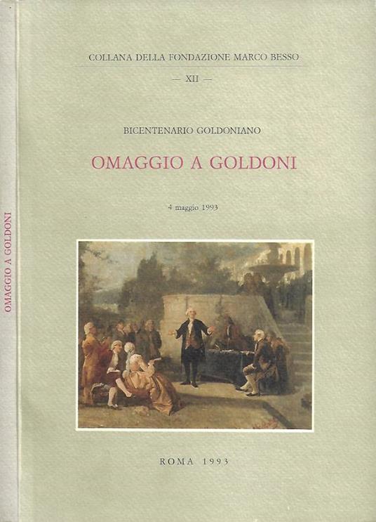 Omaggio a Goldoni (Bicentenario Goldoniano) - copertina