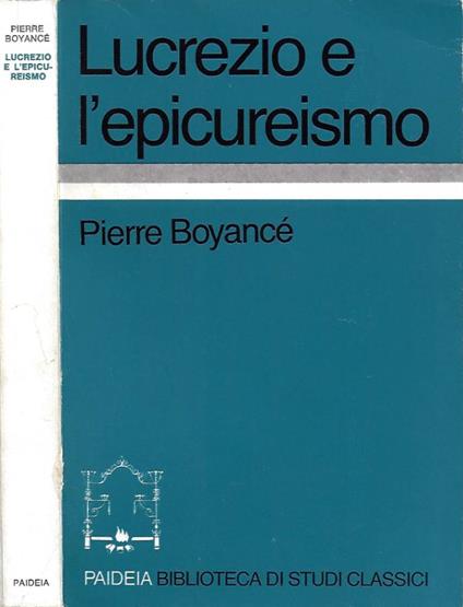 Lucrezio e l'epicureismo - Pierre Boyancé - copertina