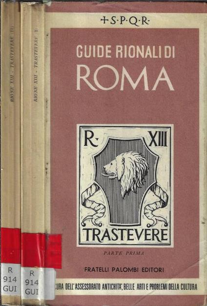 Rione XIII Trastevere Parte I - II - copertina
