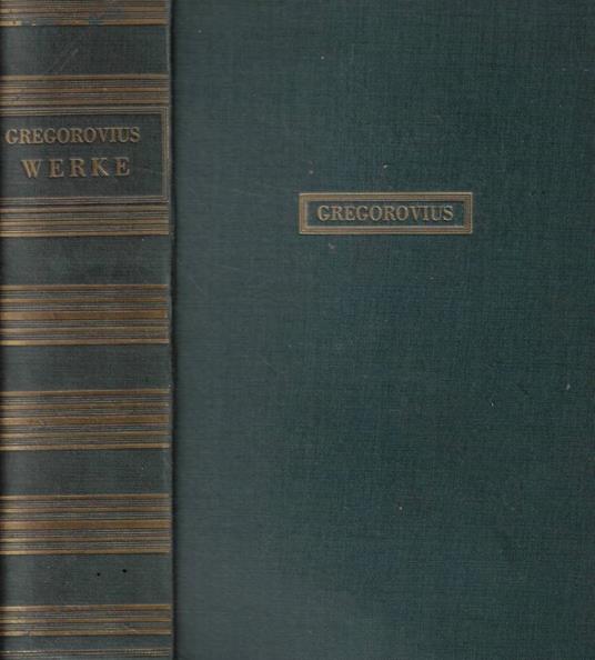 Werke - Ferdinand Gregorovius - copertina