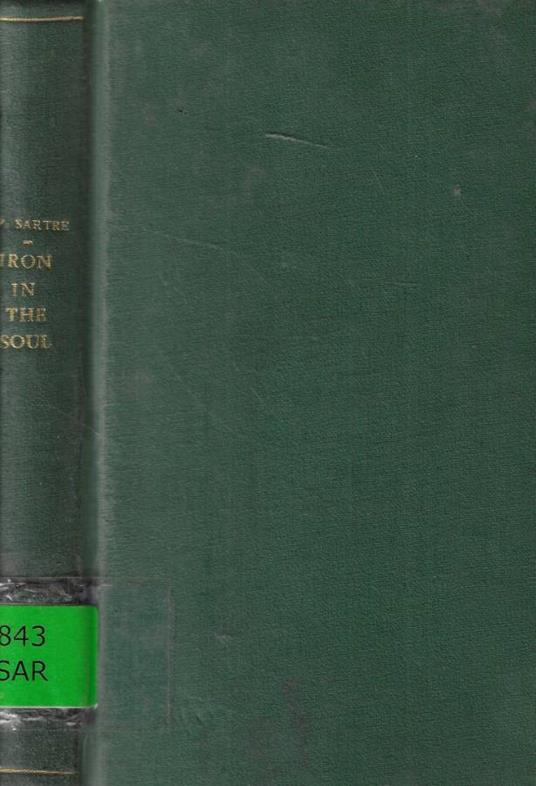 Iron in the Soul - Jean-Paul Sartre - copertina