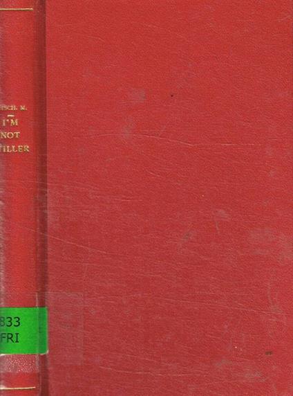 I'm not stiller - Max Frisch - copertina