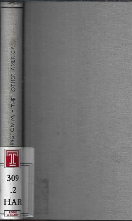 The other America - Michael Harrington - copertina