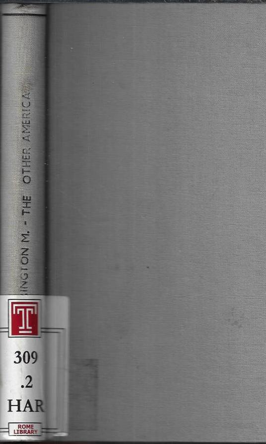 The other America - Michael Harrington - copertina