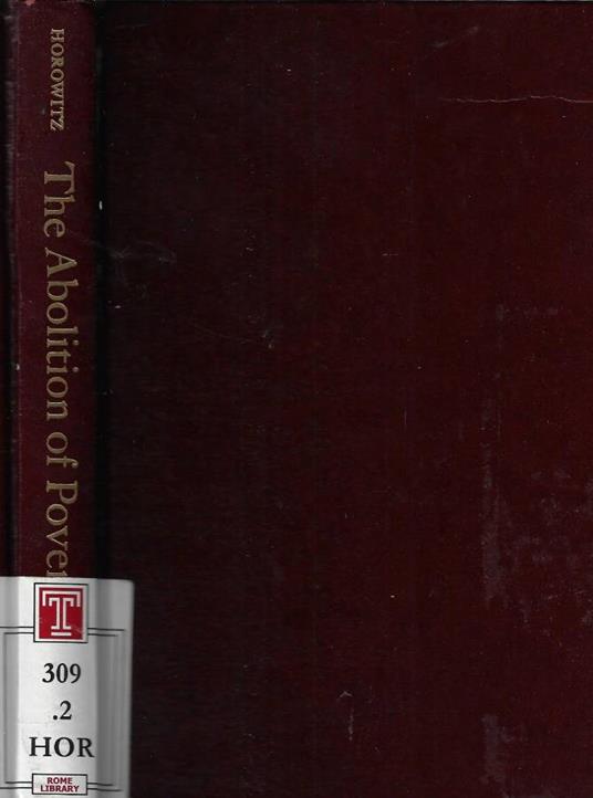 The abolition of poverty - copertina