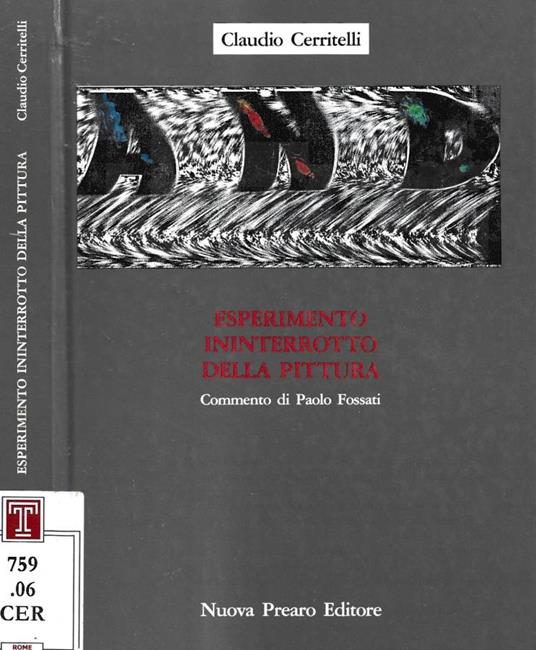 Esperimento ininterrotto della pittura - Claudio Cerritelli - copertina