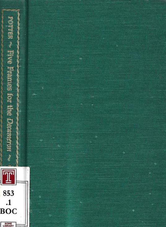 Five Frames for the Decameron - copertina