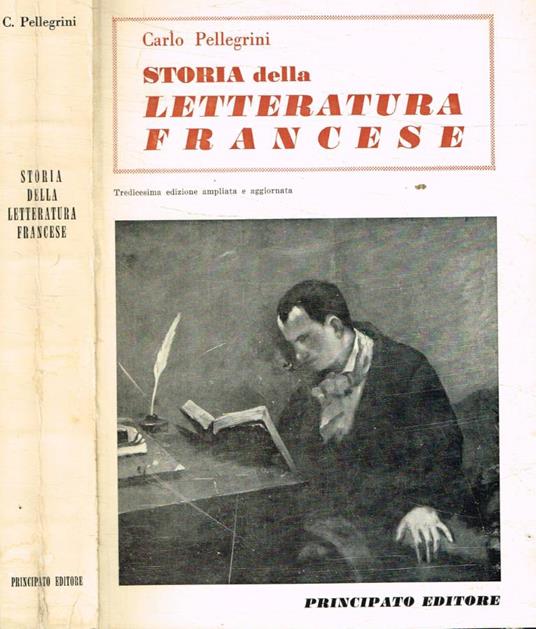 Storia della letteratura francese - Carlo Pellegrini - copertina