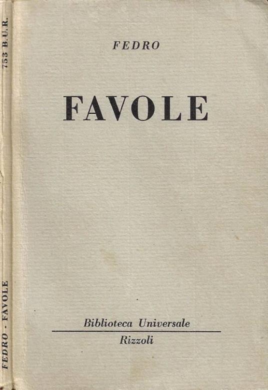 Favole - Fedro - copertina