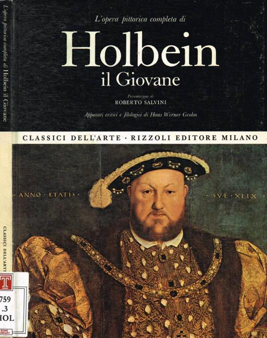 L' opera storica completa di Holbein il Giovane - copertina