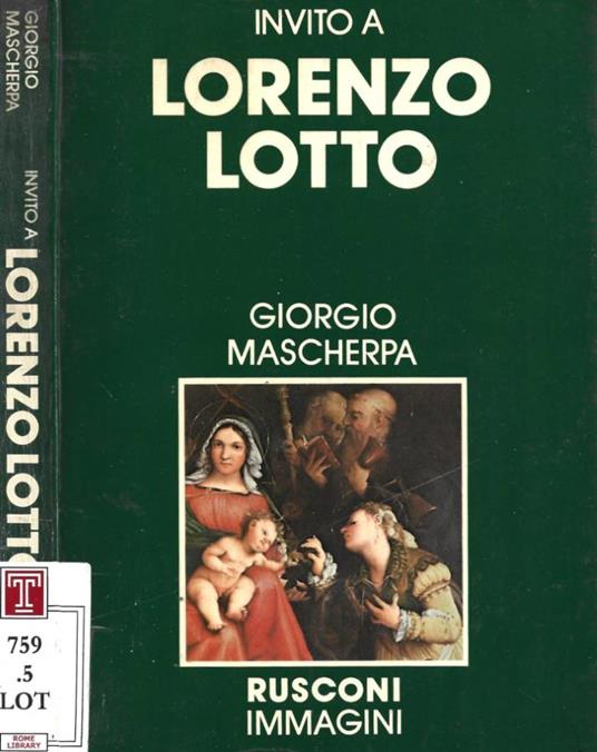 Invito a Lorenzo Lotto - Giorgio Mascherpa - copertina