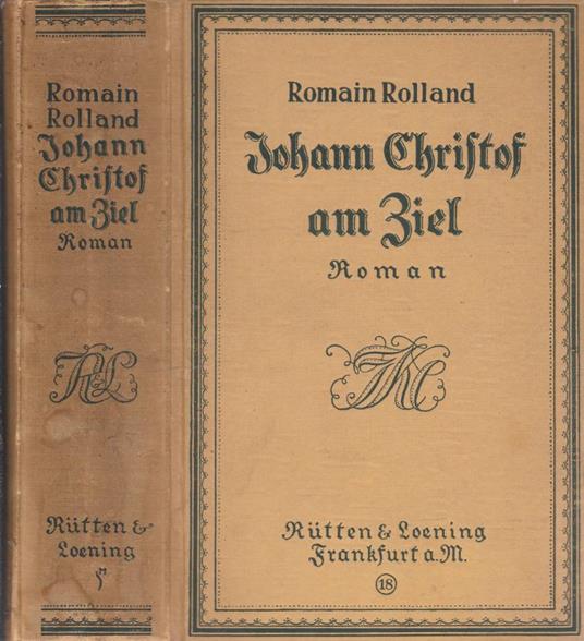Johann Christof am ziel - Romain Rolland - copertina