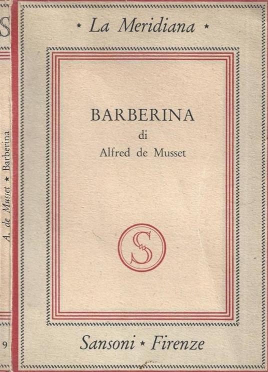 Barberina - Alfred de Musset - copertina