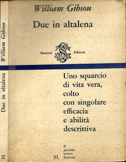 Due in altalena - William Gibson - copertina