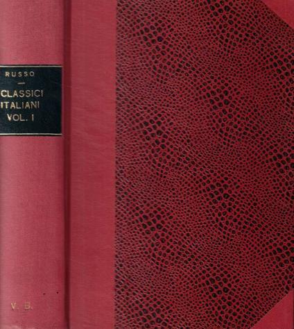 I classici italiani vol. 1: Dal duecento al quattrocento - Luigi Russo - copertina