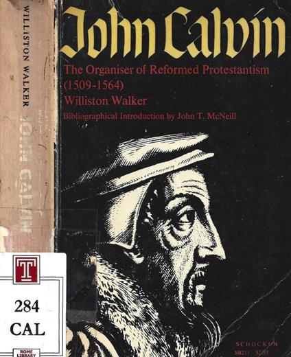 John Calvin - Williston Walker - copertina