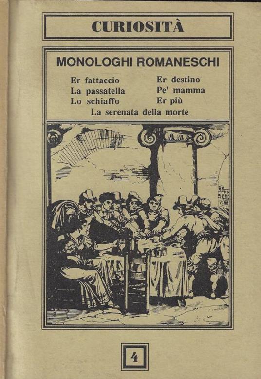 Monologhi romaneschi - copertina