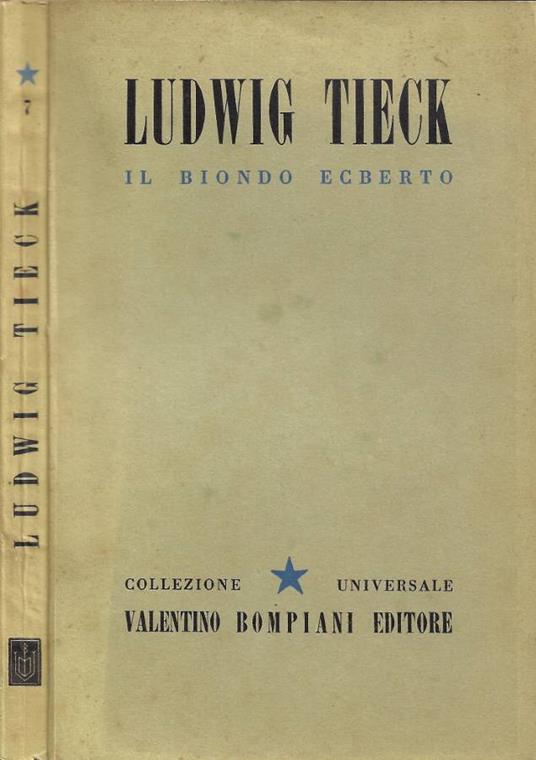 Il Biondo Ecberto - Ludwig Tieck - copertina
