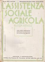 L' Assistenza sociale agricola anno XII, n 9-10, sett-ott 1939