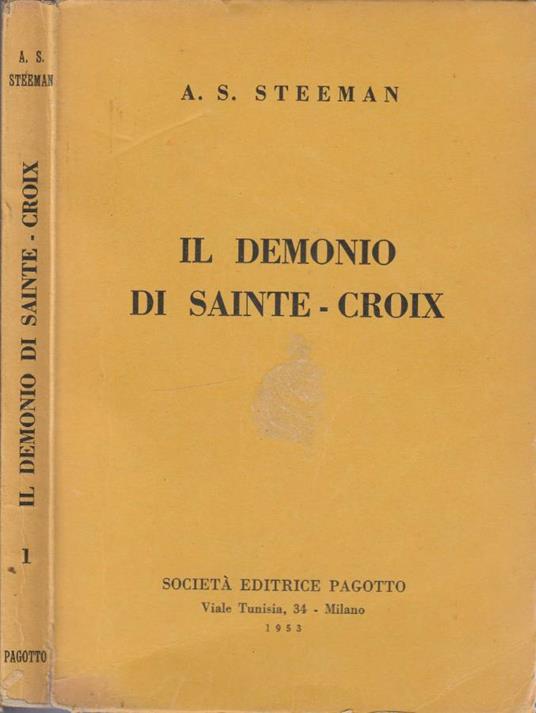 Il demonio di Sainte-Croix - copertina