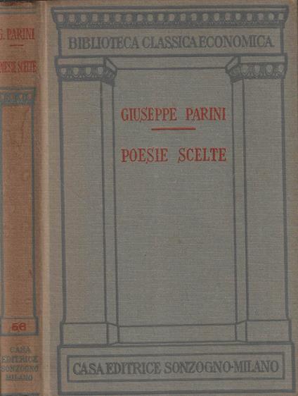 Poesie scelte - Giuseppe Parini - copertina