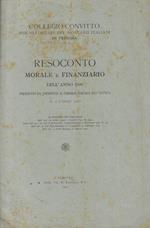 Resoconto morale e finanziario dell'anno 1909