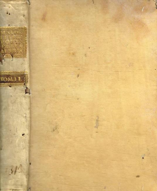 I libri poetici della Bibbia tradotti dall'ebraico originale ed adattati al gusto della poesia italiana tomo II - Saverio Mattei - copertina